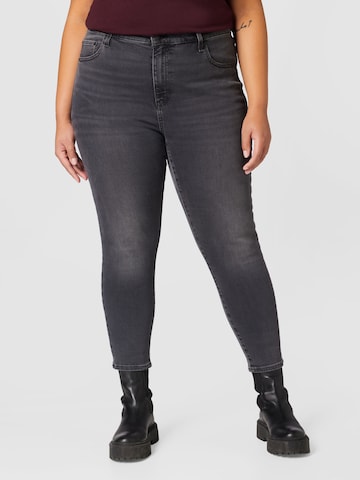 Levi's® Plus Скинни Джинсы '721 PL Hi Rise Skinny' в Черный: спереди