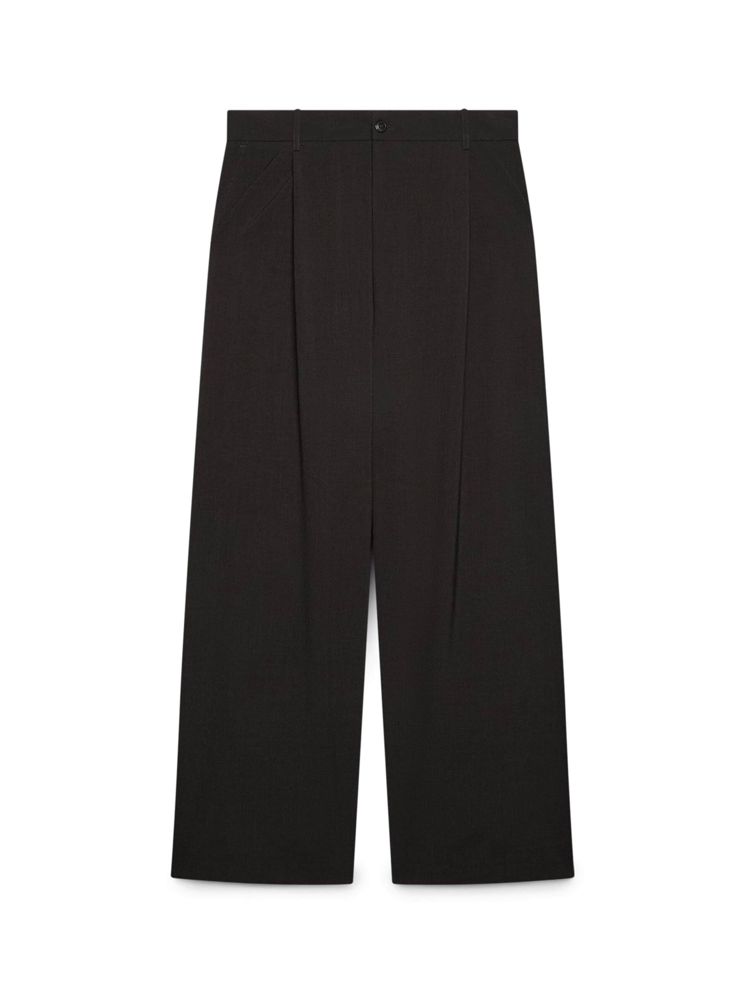 Fiorella Rubino - Pierna ancha Pantalón en marrón: frente