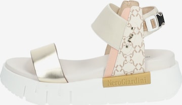 Nero Giardini Strap Sandals in Gold