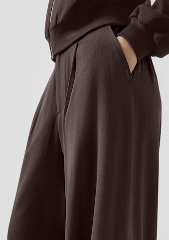 QS Wide Leg Hose in Braun