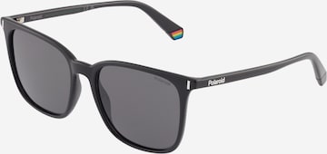 Polaroid Okulary przeciwsłoneczne w kolorze czarny: przód