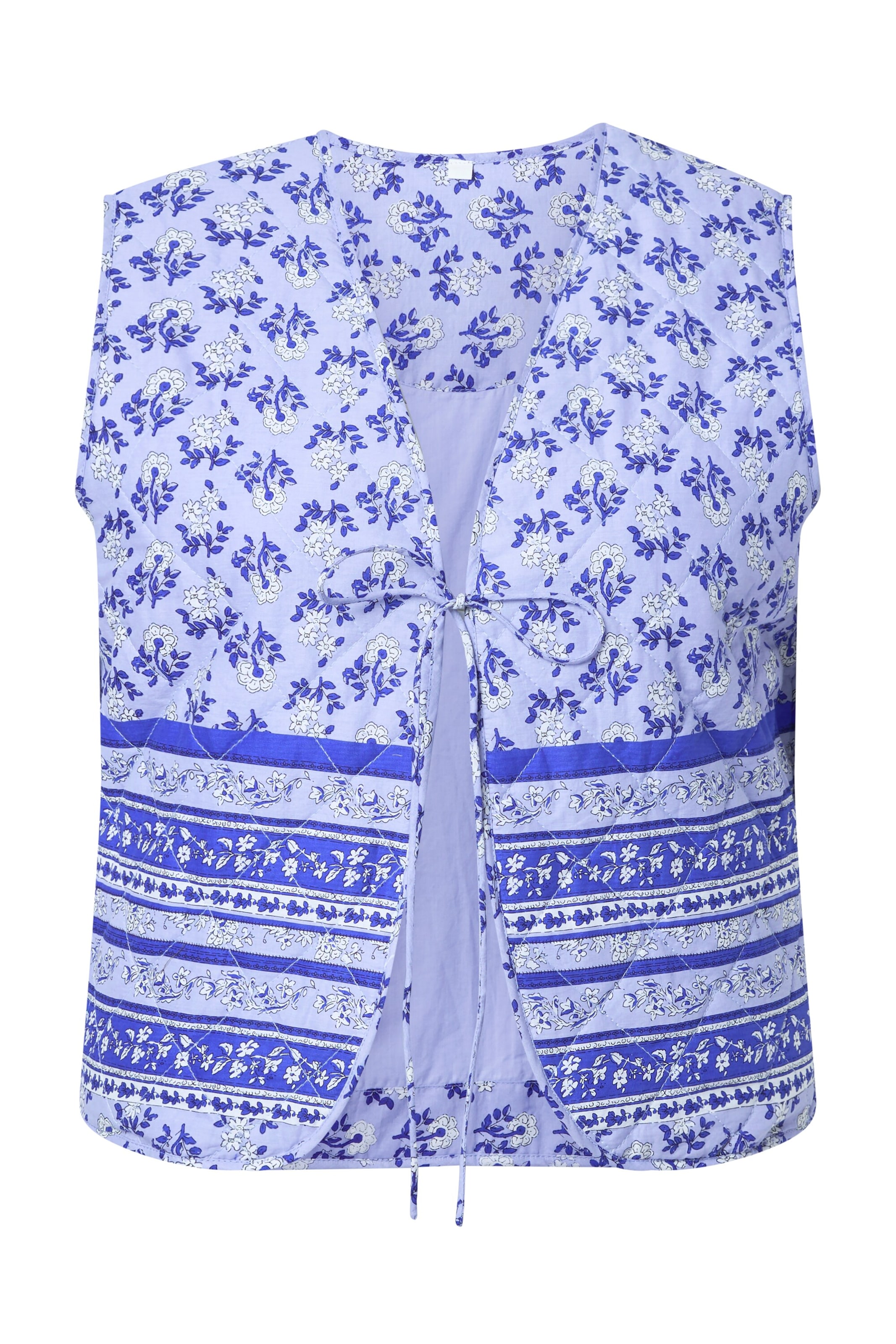 Ulla Popken Weste in Lila: Vorderseite