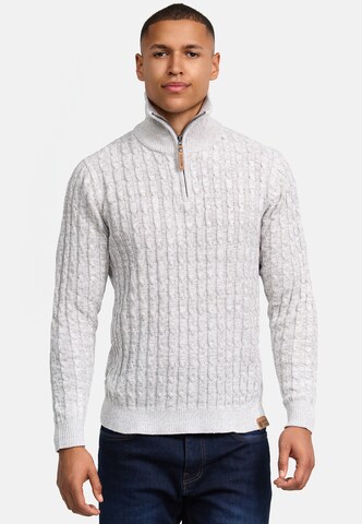 INDICODE JEANS Pullover 'Hector' in Weiß: Vorderseite