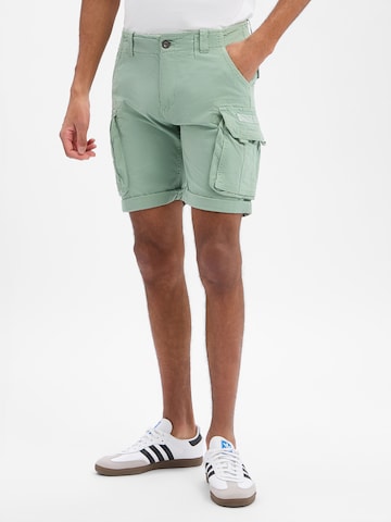 Regular Pantalon cargo ALPHA INDUSTRIES en vert : devant