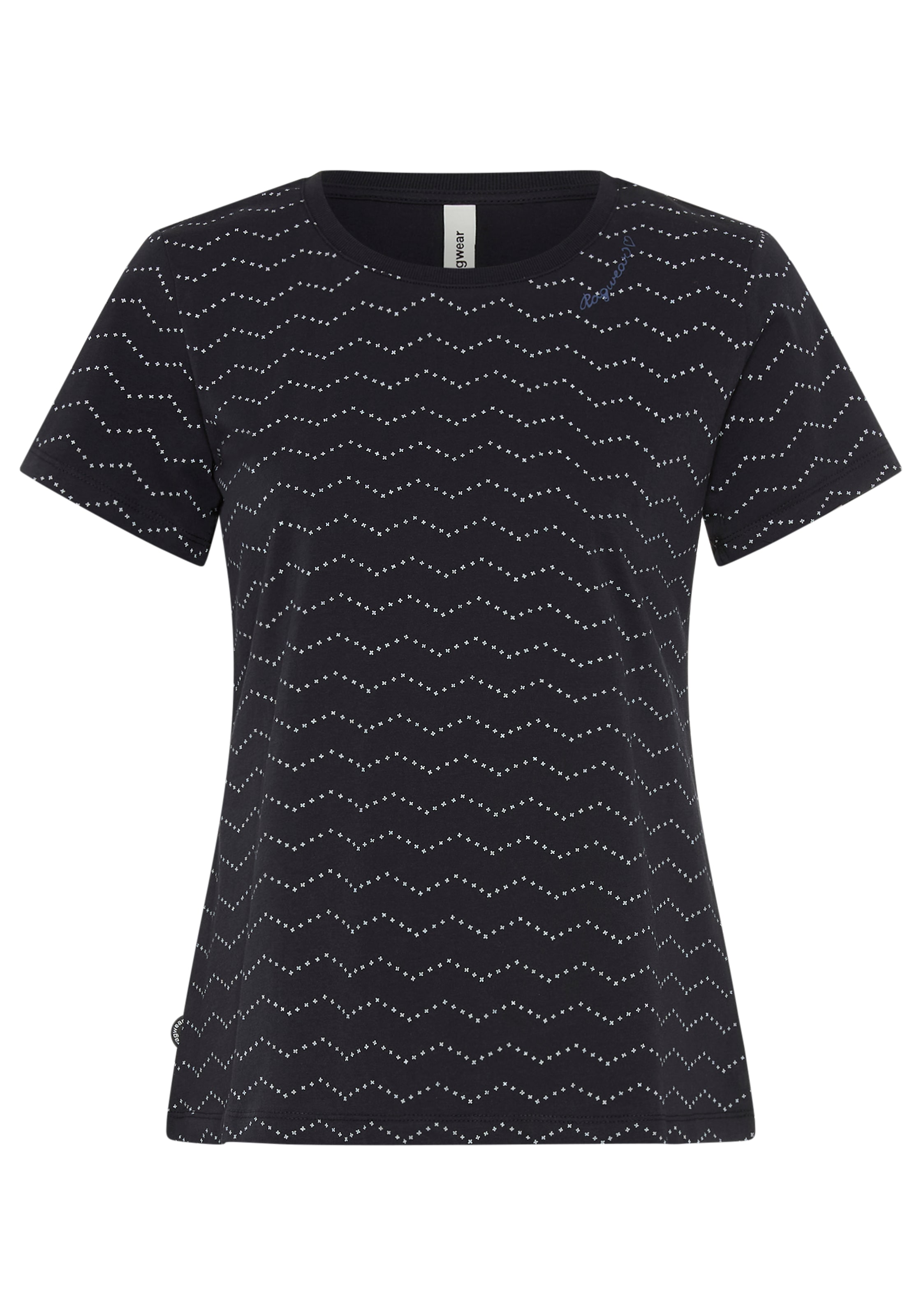 Ragwear T-Shirt in navy / weiß, Produktansicht