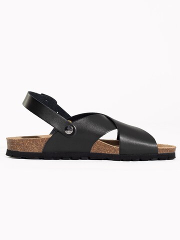 Bayton Sandal 'Tweed' i svart