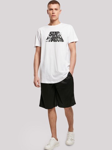 T-Shirt 'Star Wars - Space' F4NT4STIC en blanc