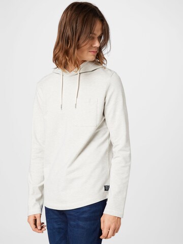 TOM TAILOR DENIM Sweatshirt in Beige: predná strana