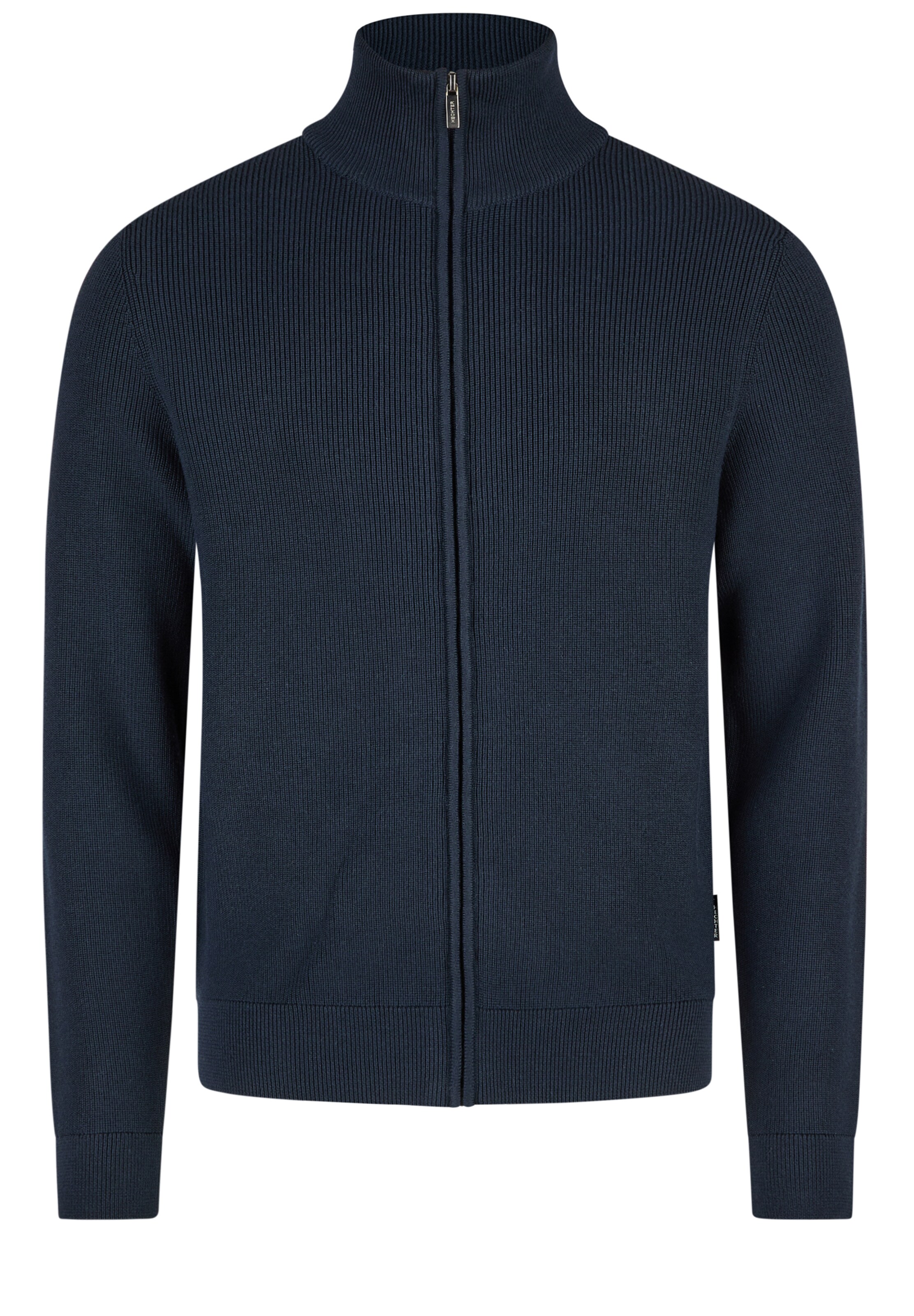 HECHTER PARIS Knit Cardigan in Blue: front