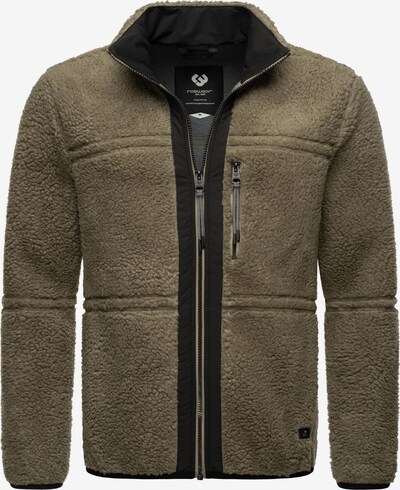 Ragwear Athletic Fleece Jacket 'Noory' in Brown / Black, Item view