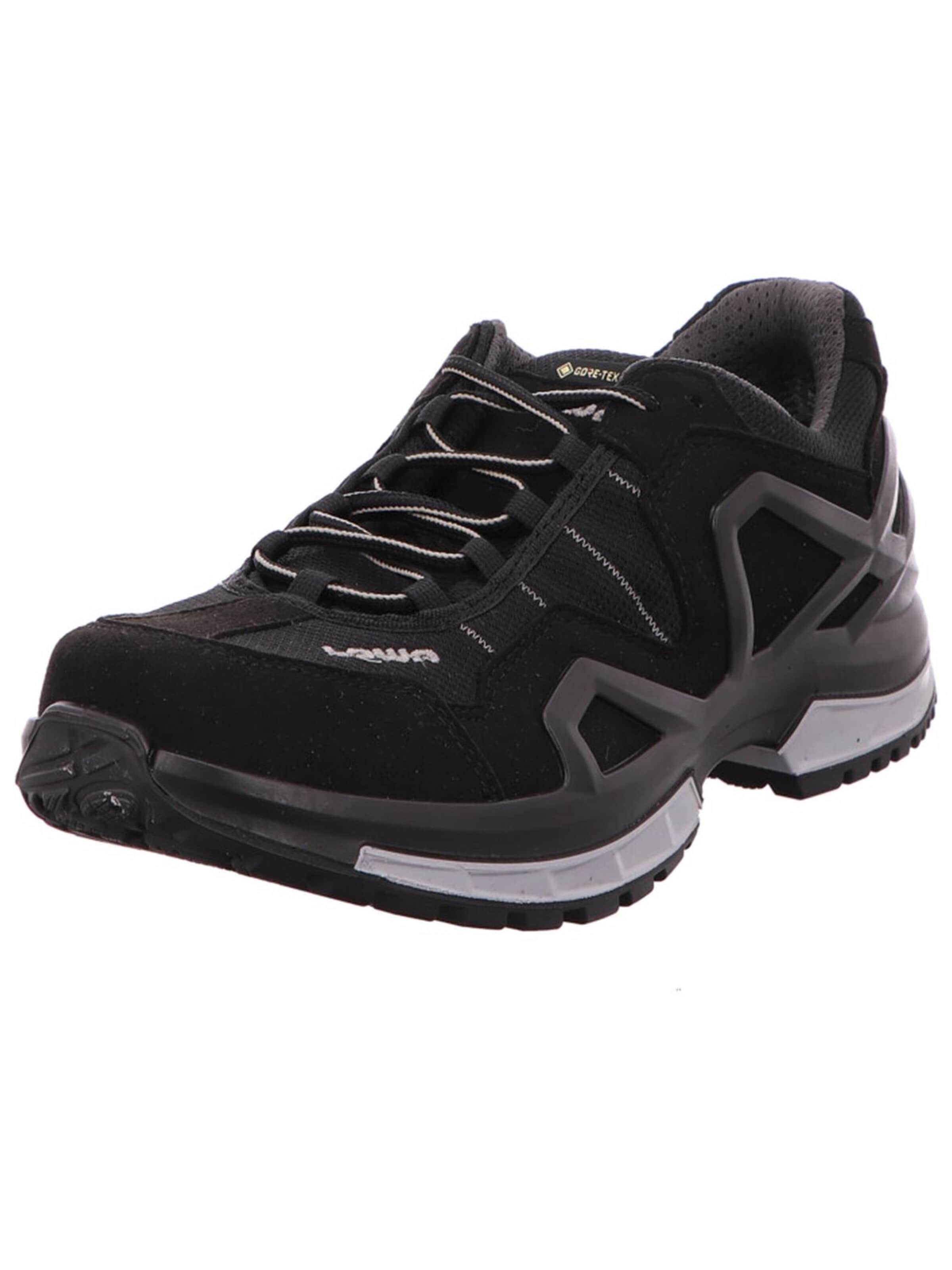 LOWA Lace-up shoe 'Schnürschuh Herren 311578/9937 Echtleder in schwarz' in Black: front
