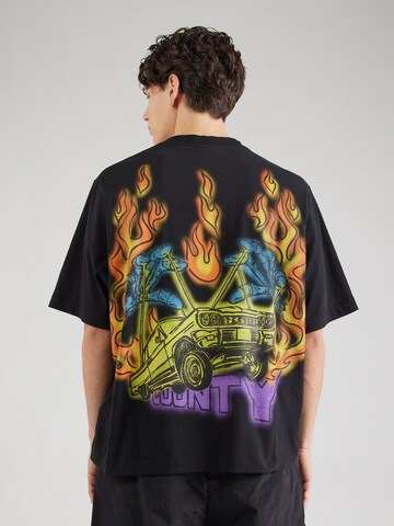 Marcelo Burlon T-Shirt 'COUNTY FLAME' in Schwarz: Vorderseite