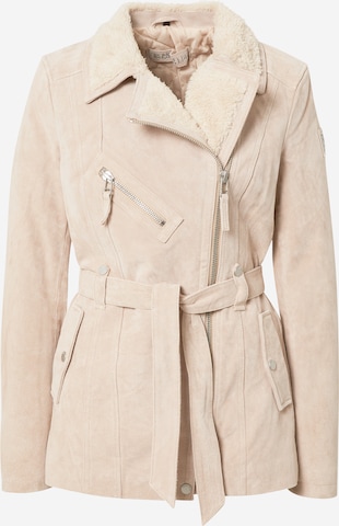 FREAKY NATION Between-Season Jacket 'Modern Times' in Beige: front