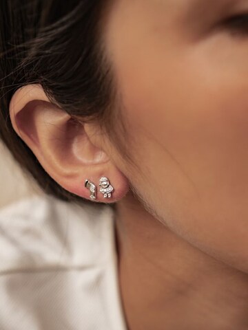 Hey Happiness Earrings 'Santa Cheer' in Silver