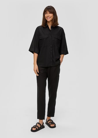 s.Oliver Blouse in Black