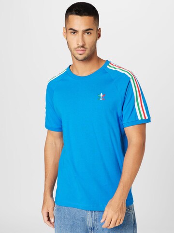 ADIDAS ORIGINALS Shirt '3-Stripes' in Blauw: voorkant