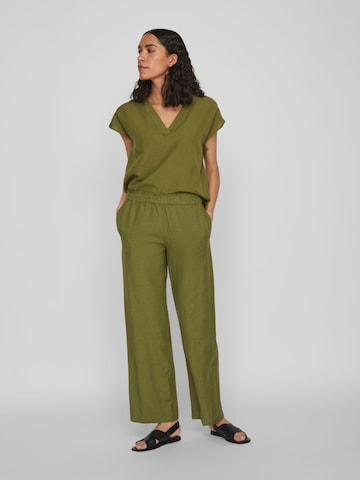 VILA Regular Панталон 'Prisilla' в зелено