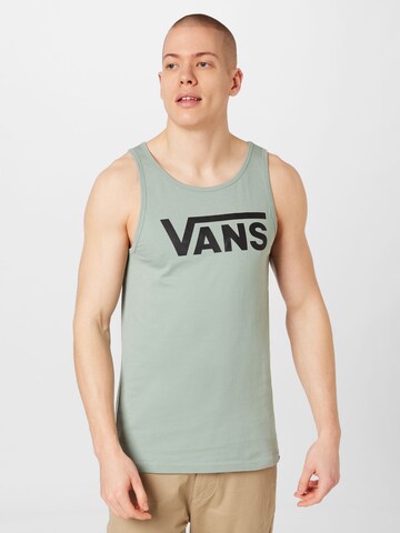 VANS - Camiseta en verde: frente