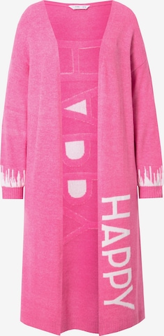 Angel of Style Knit cardigan in Pink: front