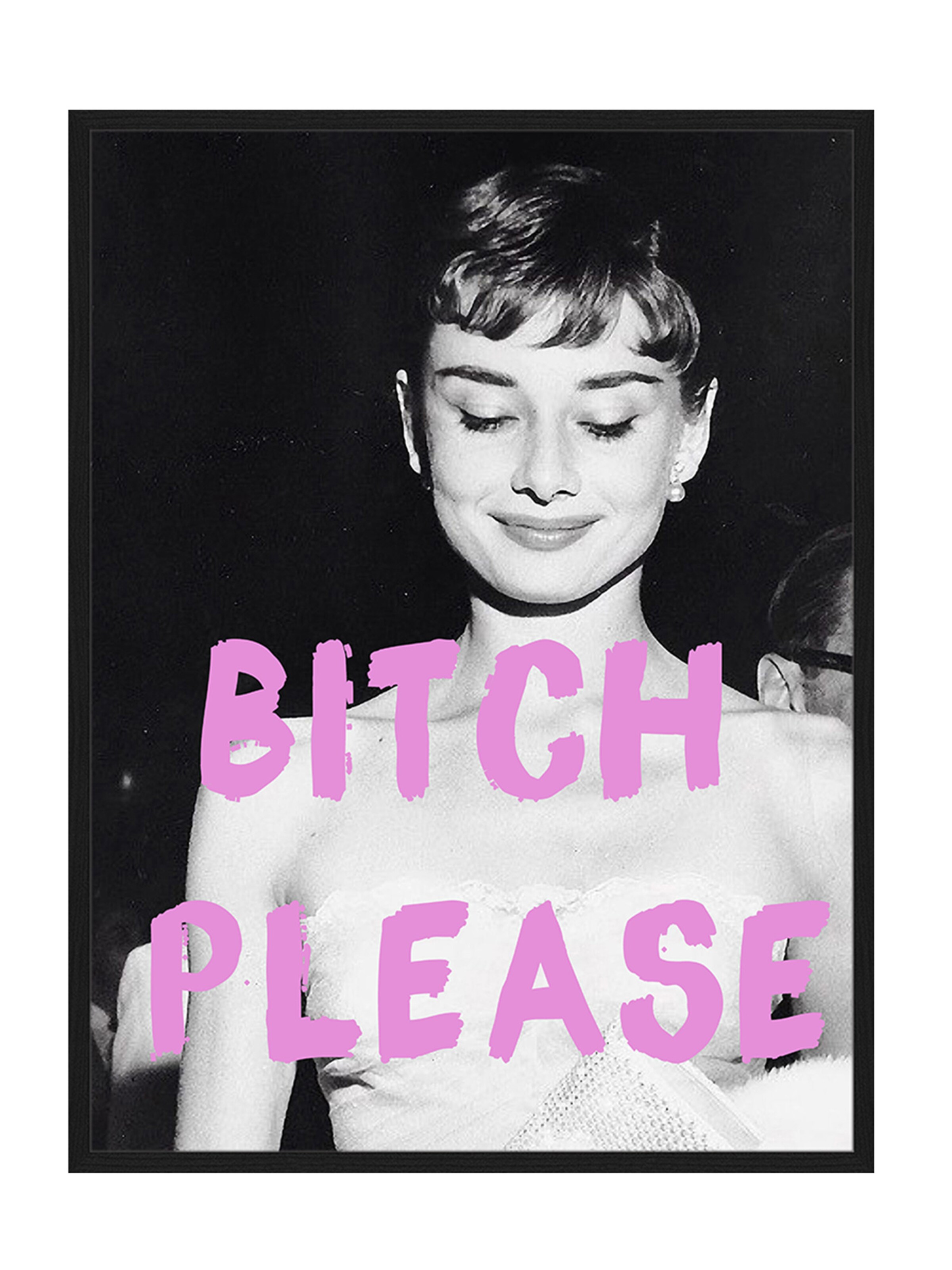 Männer Wohn-Accessoires Liv Corday Bild 'Bitch Please' in Schwarz - JR15735 Männer Wohn-Accessoires Liv Corday Bild 'Bitch Please' in Schwarz - JR15735