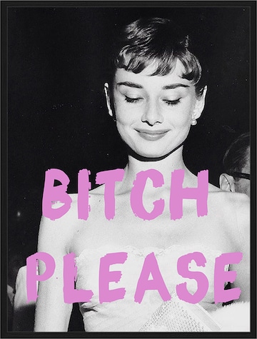 Liv Corday Image 'Bitch Please' in Black: front
