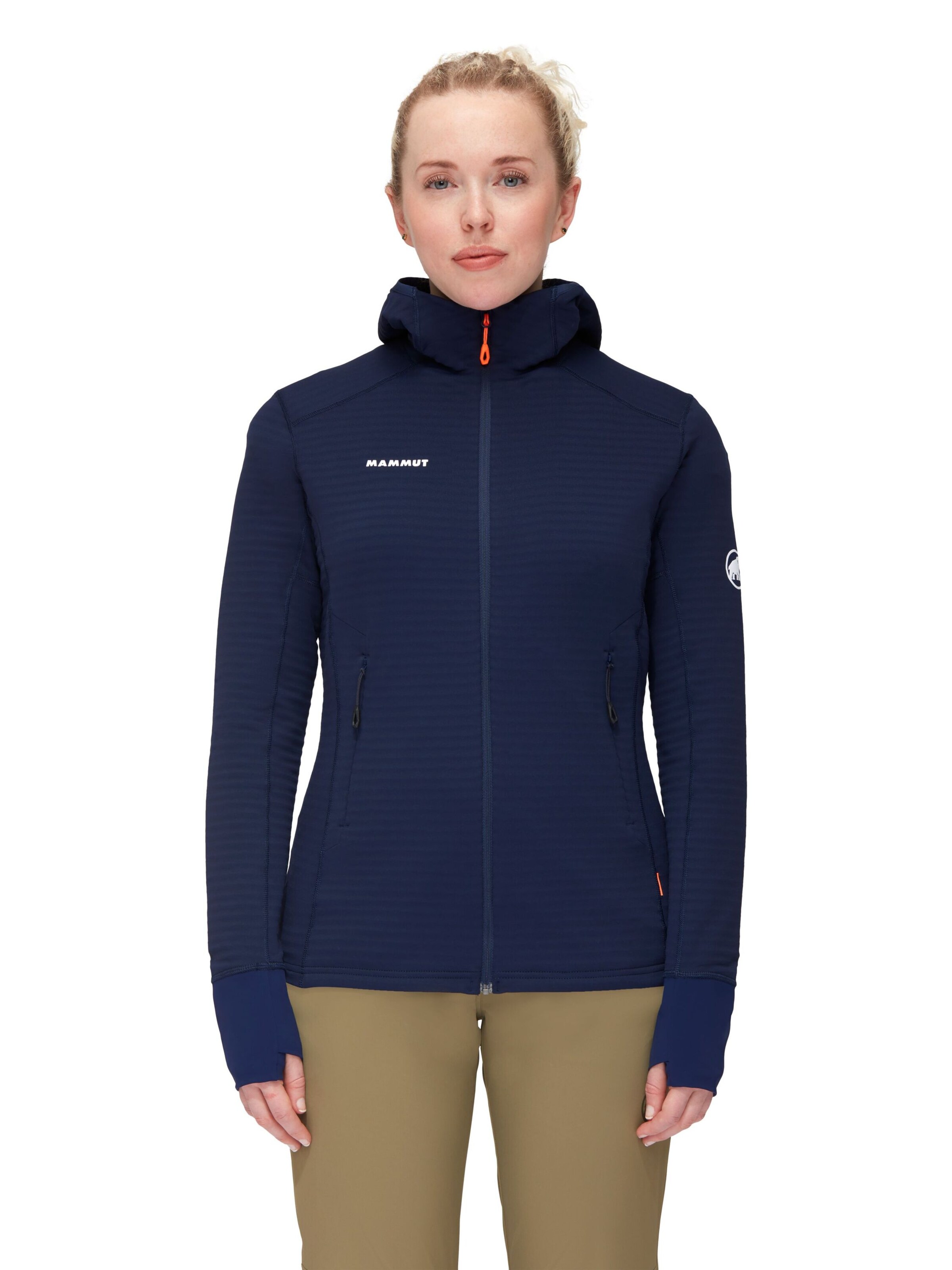 MAMMUT Funktionsfleecejacke 'Taiss' in Blau: Vorderseite