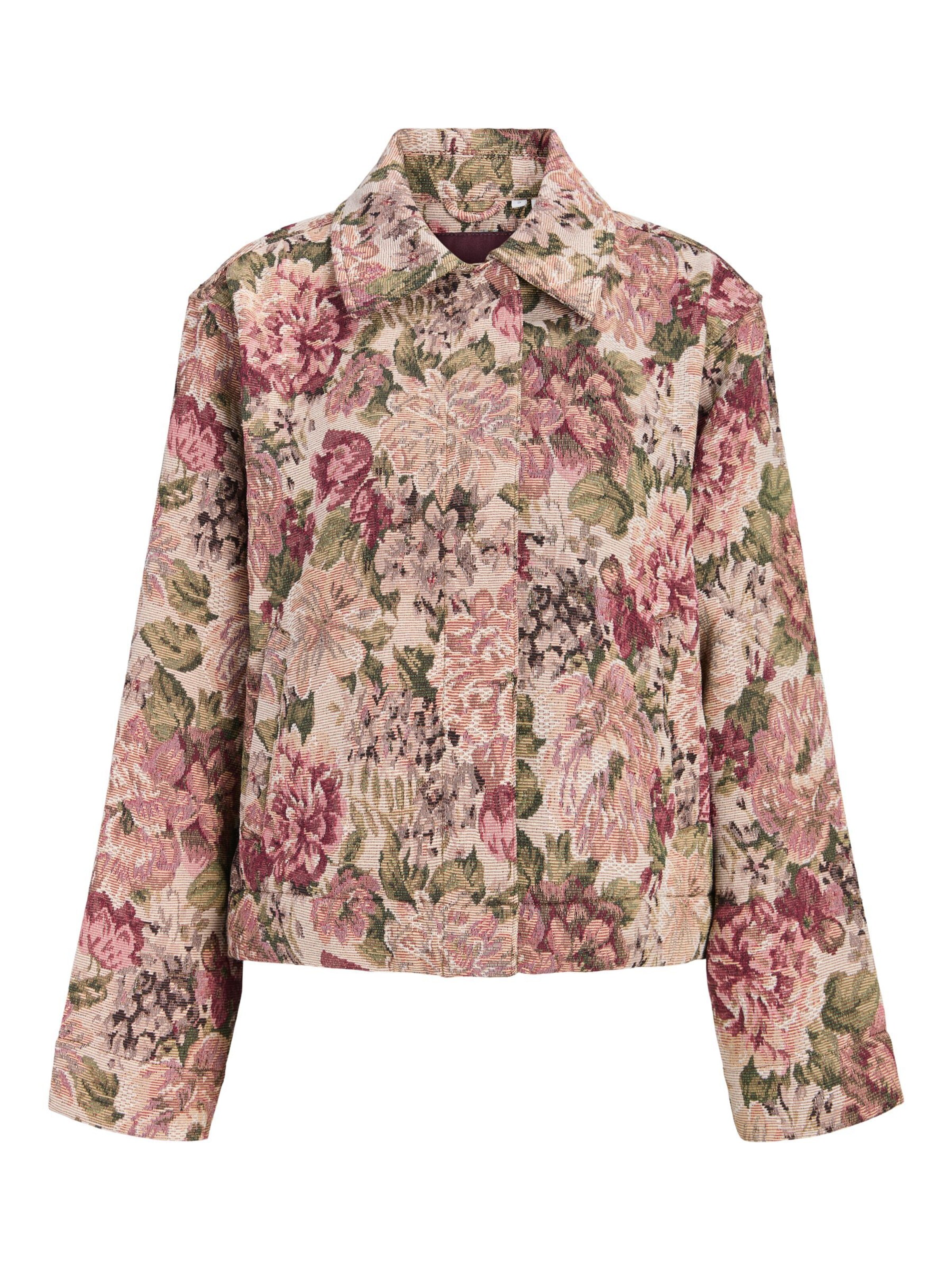 JJXX Jacke 'JXCarmen' in M in cappuccino / dunkelbraun / kiwi / magenta, Produktansicht