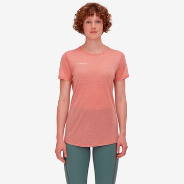 MAMMUT Performance Shirt 'Tree' in Pink: front