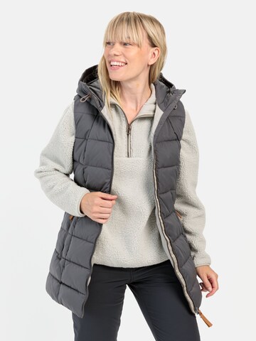 CAMEL ACTIVE Lange Weste mit Kapuze in Blau: Vorderseite