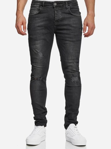 Tazzio Skinny Jeans '17514' i sort: forside