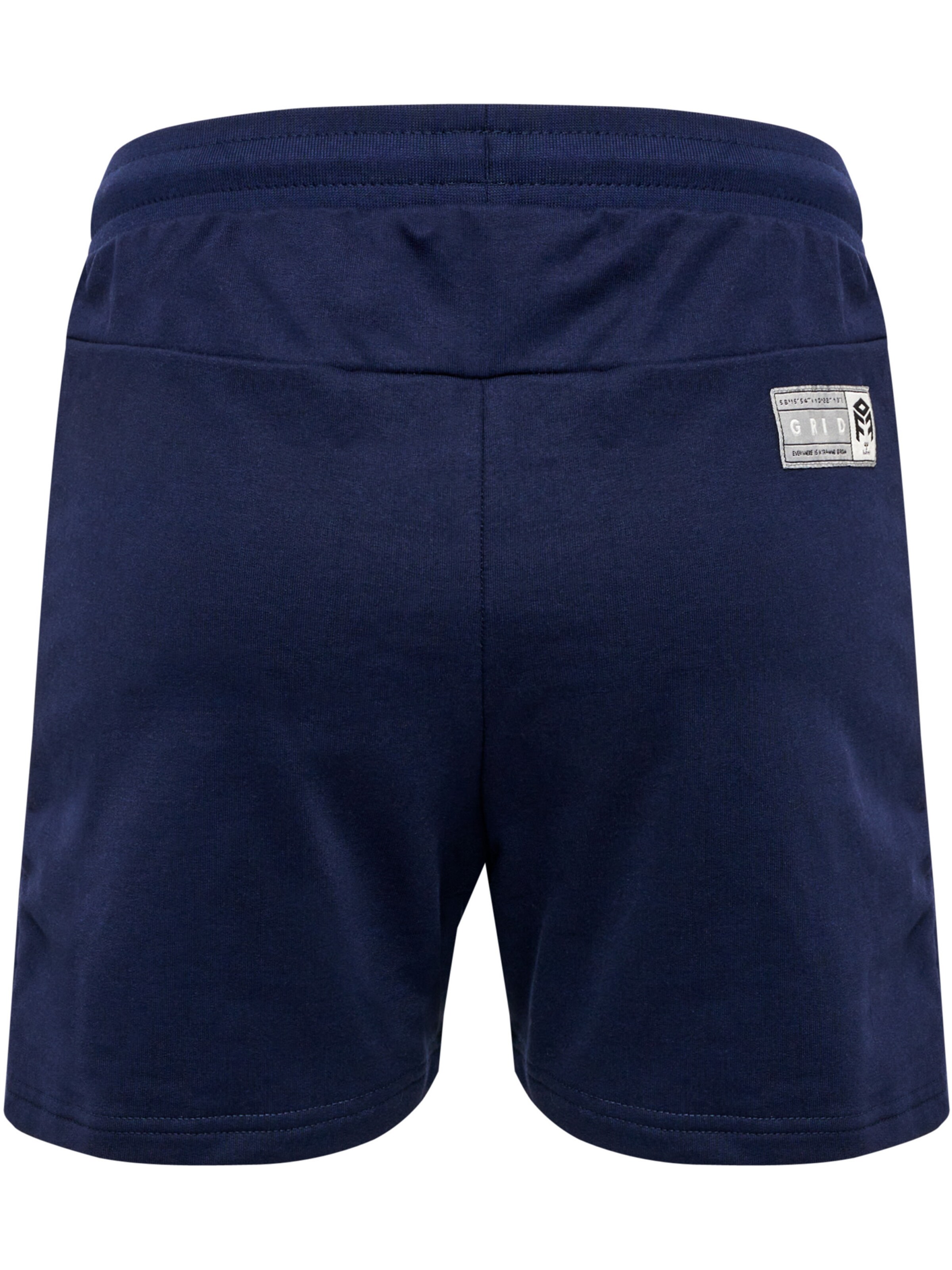 Hummel Regular Sportshorts 'Move Grid' in Blau