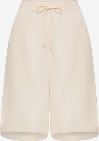 CAMEL ACTIVE Loosefit Bermuda Shorts mit Tunnelzug in Weiß: Vorderseite