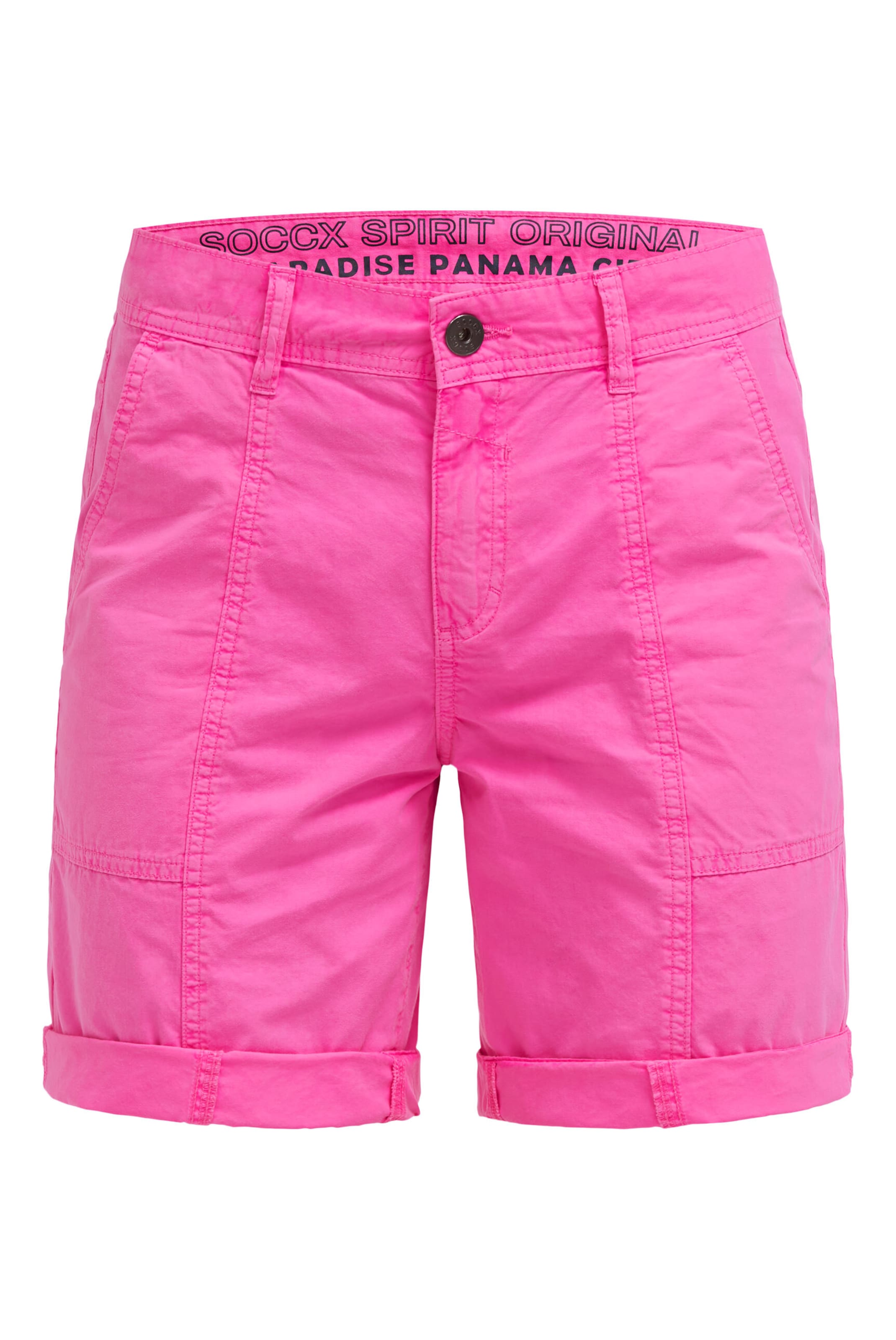 Soccx Regular Pants in Pink: front