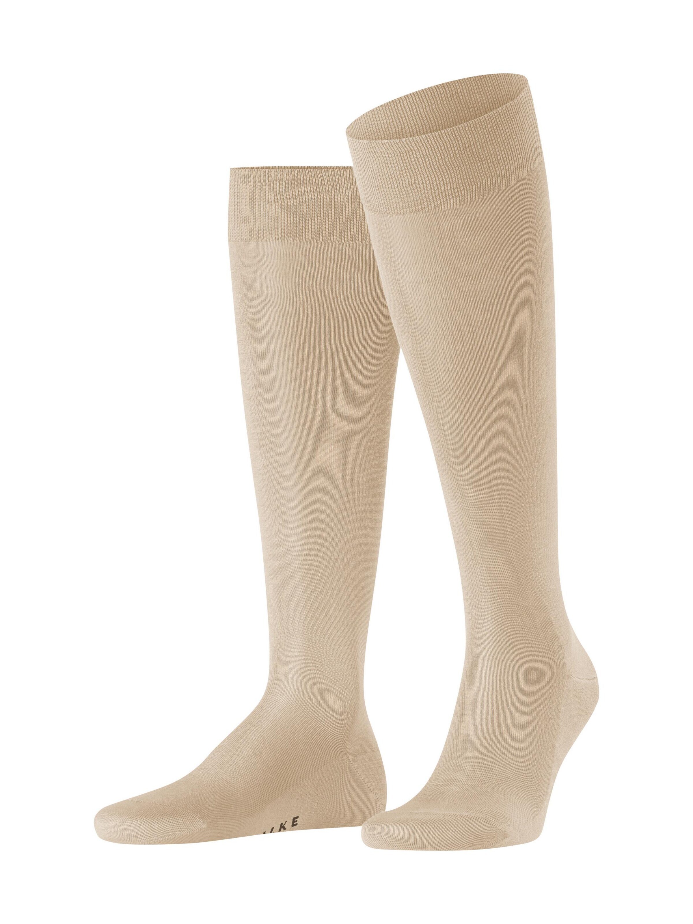 FALKE Kniestrümpfe 'Tiago'‌‌‌‌‌‌ in Beige: Vorderseite