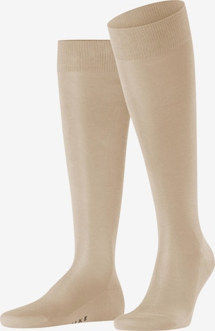 FALKE Kniestrümpfe 'Tiago' in Beige: Vorderseite