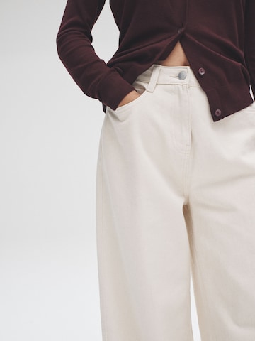 The Set Wide leg Jeans in Beige