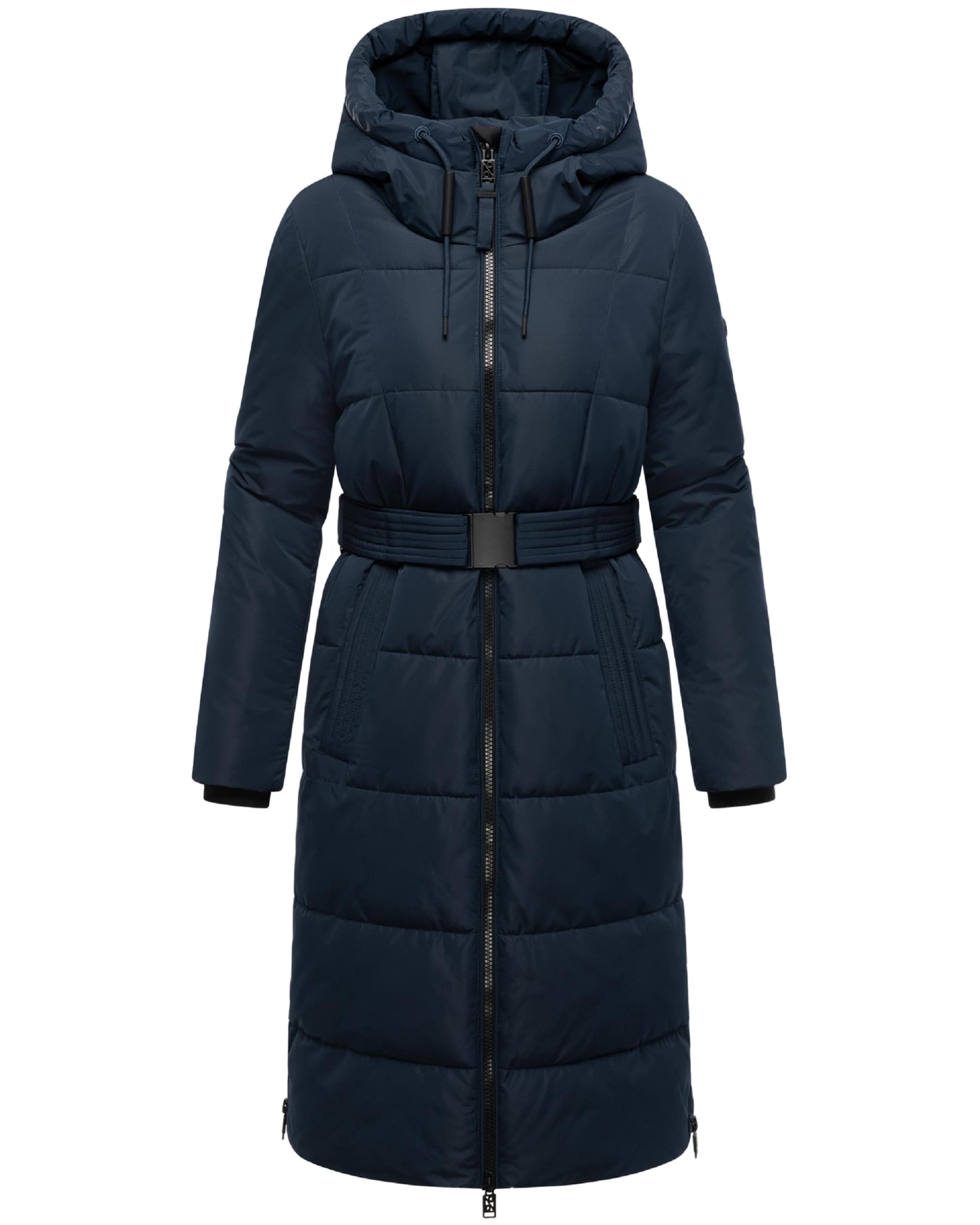 NAVAHOO Зимно палто 'Herbstnebel 14' в синьо: отпред