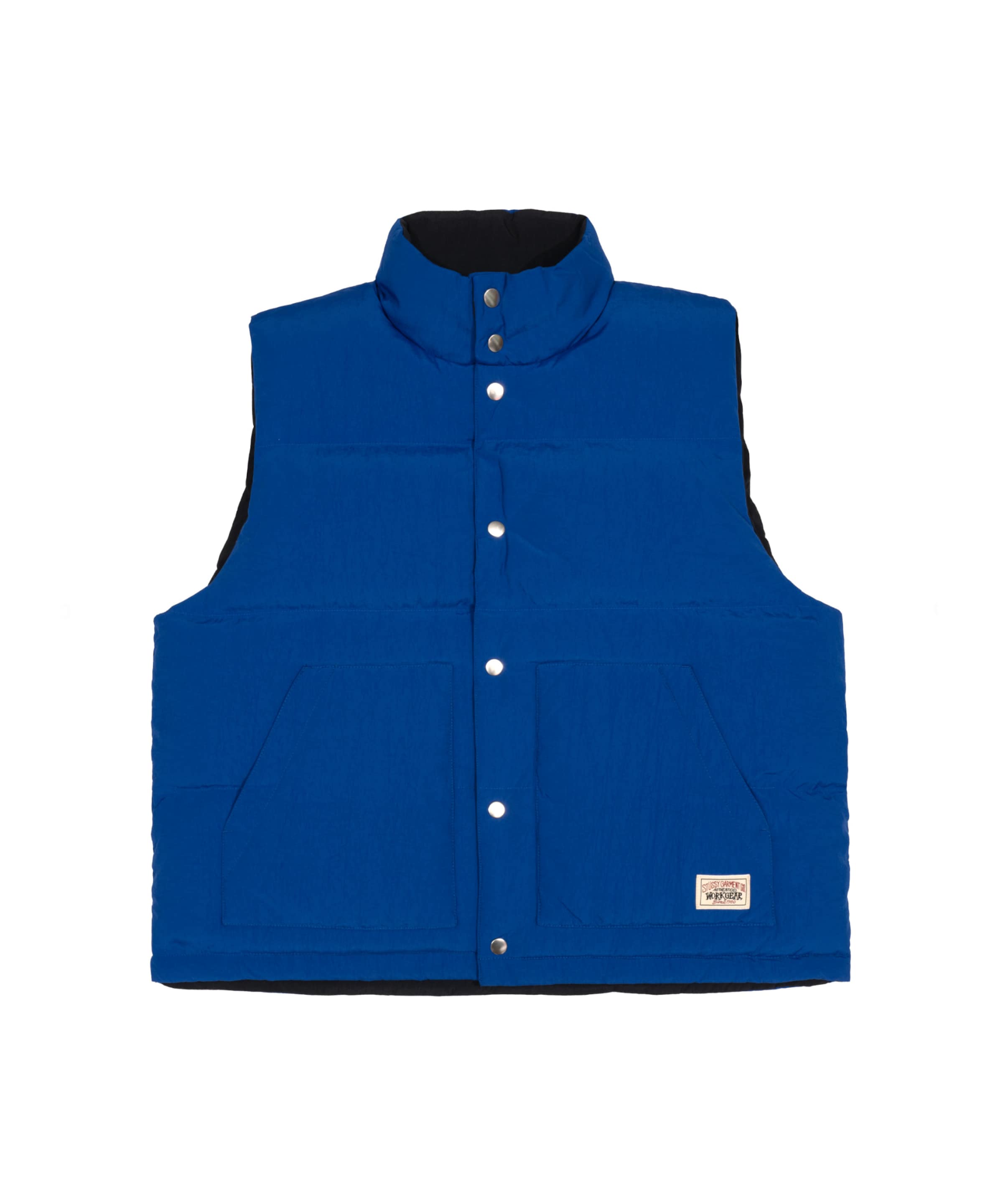 Stüssy Weste in Blau: Vorderseite