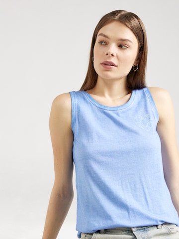 Stitch and Soul Top in Blauw