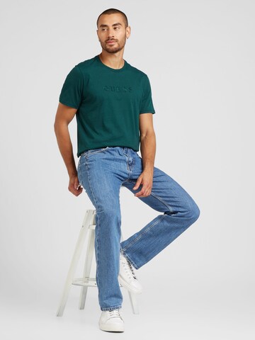 GUESS T-Shirt 'CLASSIC' in Grün