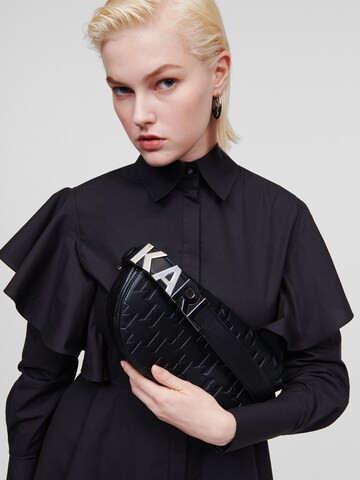 Karl Lagerfeld Taška přes rameno – černá: přední strana