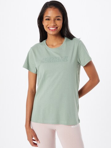 Hummel - Camisa funcionais em verde: frente