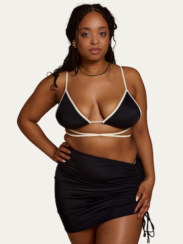 Billie Swim Rok 'Gathered Skirt' in Zwart