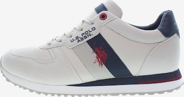 Baskets basses 'XiriO007Mdyu1' U.S. POLO ASSN. en blanc : devant