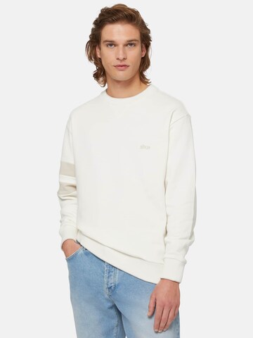 Boggi Milano Sweatshirt 'B939' in White: front