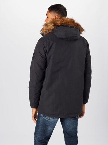 JACK & JONES Tavaline suurus Talveparka 'Sky', värv must