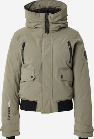 Superdry Winterjas 'City' in Groen: voorkant