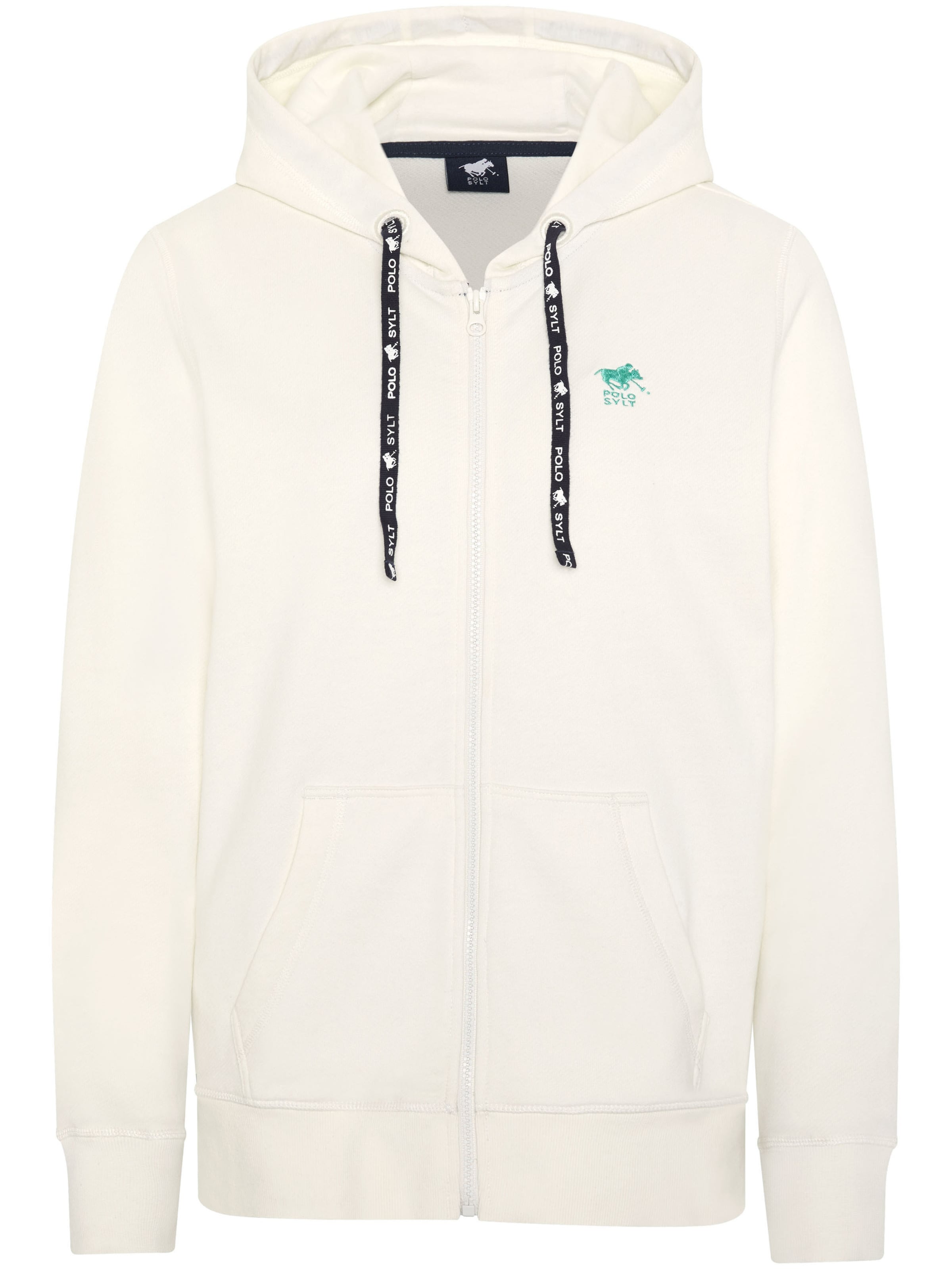 Polo Sylt Sweatjacke in Weiß: Vorderseite