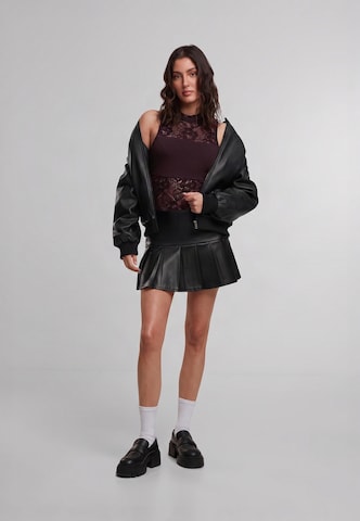 Urban Classics Shirt bodysuit in Purple: front