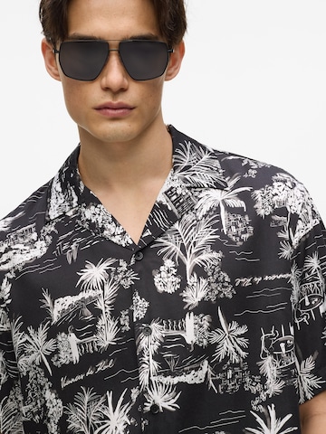 Karl Lagerfeld Comfort fit Overhemd in Zwart